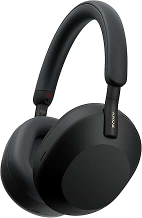 Sony WH-1000XM5 wireless noise-cancelling headphones in black